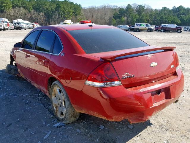 2G1WD58C681207897 - 2008 CHEVROLET IMPALA SUP RED photo 3