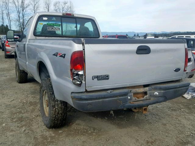 1FTSF31FXXEC53772 - 1999 FORD F350 SRW S SILVER photo 3