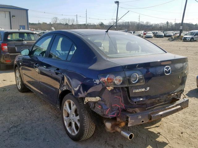 JM1BK324991207384 - 2009 MAZDA 3 S BLUE photo 3