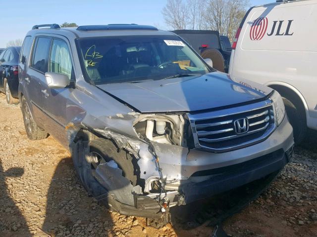 5FNYF4H99EB023197 - 2014 HONDA PILOT TOUR SILVER photo 1