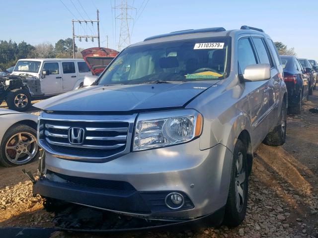 5FNYF4H99EB023197 - 2014 HONDA PILOT TOUR SILVER photo 2