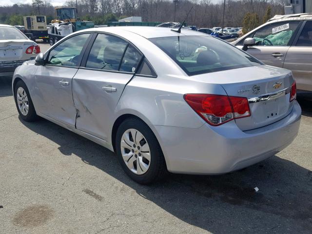 1G1PA5SGXD7148407 - 2013 CHEVROLET CRUZE LS SILVER photo 3