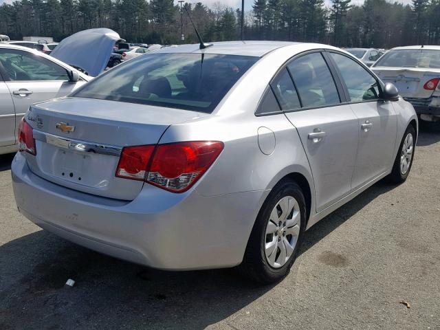 1G1PA5SGXD7148407 - 2013 CHEVROLET CRUZE LS SILVER photo 4