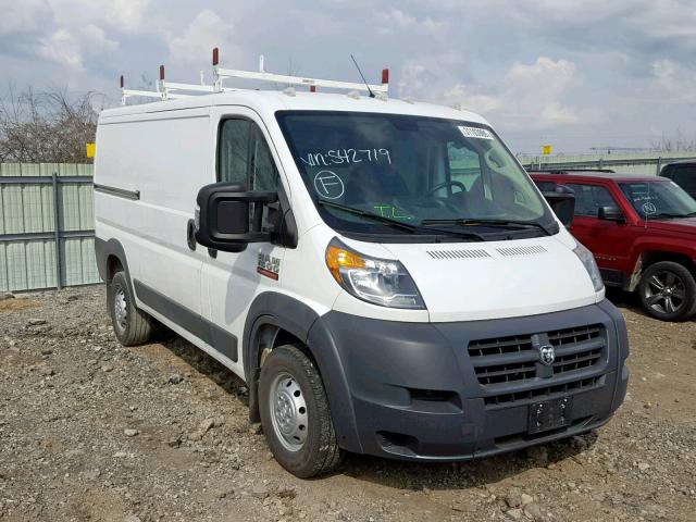 3C6TRVAG9HE542719 - 2017 RAM PROMASTER WHITE photo 1
