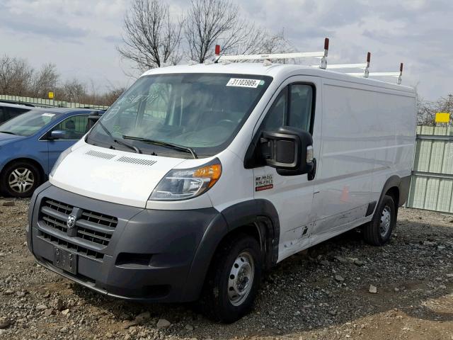 3C6TRVAG9HE542719 - 2017 RAM PROMASTER WHITE photo 2