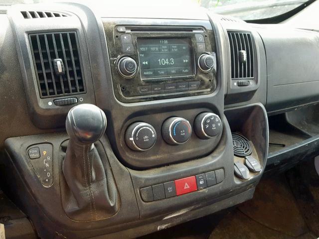 3C6TRVAG9HE542719 - 2017 RAM PROMASTER WHITE photo 9