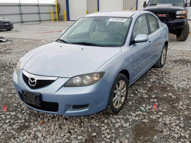 JM1BK32G371708018 - 2007 MAZDA 3 I BLUE photo 2