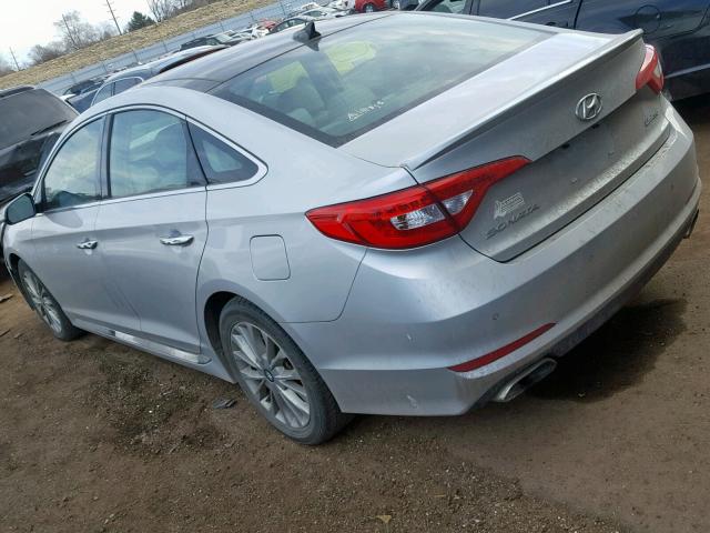 5NPE34AF5FH062528 - 2015 HYUNDAI SONATA SPO SILVER photo 3