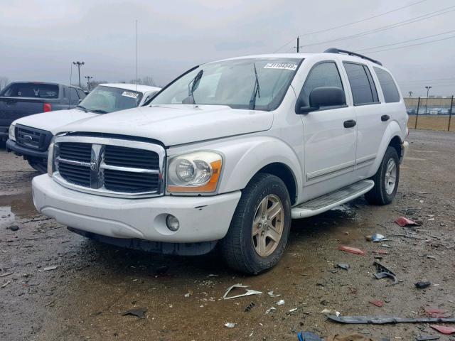 1D4HB58D34F209059 - 2004 DODGE DURANGO LI WHITE photo 2