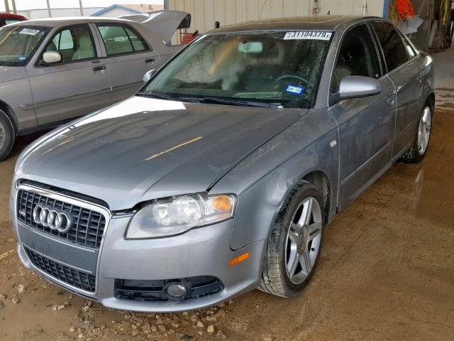 WAUAF78E08A080690 - 2008 AUDI A4 2.0T GRAY photo 2