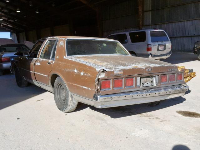 1G1BN69Z0FY208994 - 1985 CHEVROLET CAPRICE CL BROWN photo 3