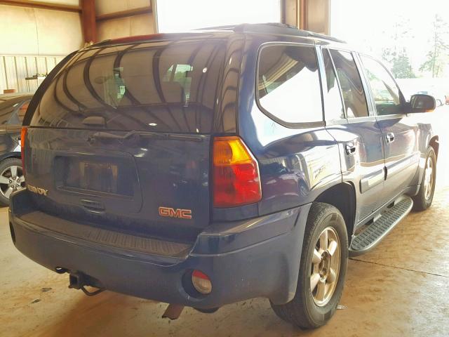 1GKDT13S632310355 - 2003 GMC ENVOY BLUE photo 4