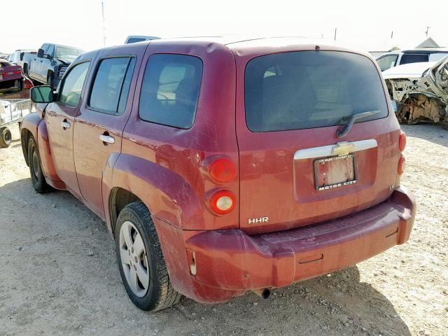 3GNDA13D87S550592 - 2007 CHEVROLET HHR LS Կարմիր լուսանկար 3
