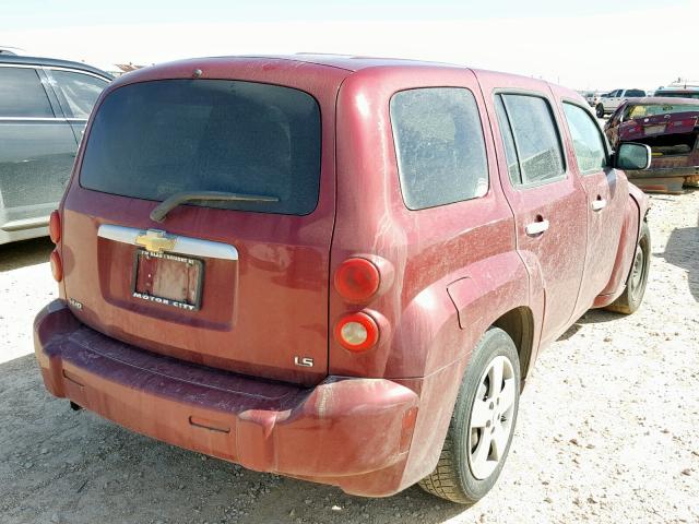 3GNDA13D87S550592 - 2007 CHEVROLET HHR LS Կարմիր լուսանկար 4