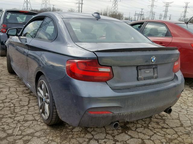 WBA1J7C59EV253293 - 2014 BMW M235I GRAY photo 3