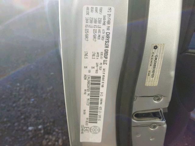 1C4NJDAB0ED607929 - 2014 JEEP COMPASS SP SILVER photo 10