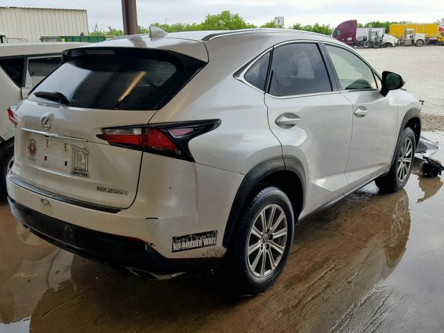 JTJYARBZ3F2001380 - 2015 LEXUS NX 200T WHITE photo 4