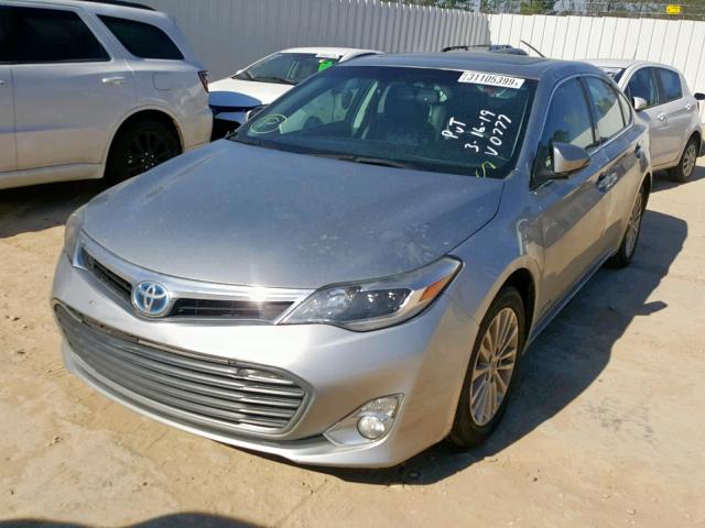 4T1BD1EB5FU040777 - 2015 TOYOTA AVALON HYB SILVER photo 2