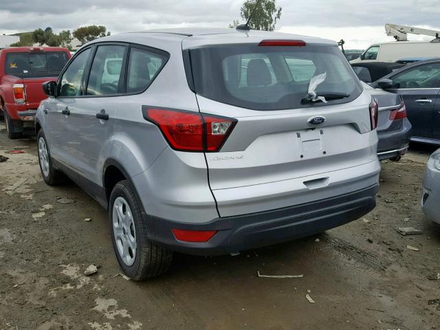 1FMCU0F71KUA47616 - 2019 FORD ESCAPE S SILVER photo 3