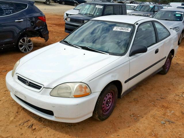 1HGEJ6229TL067673 - 1996 HONDA CIVIC DX WHITE photo 2