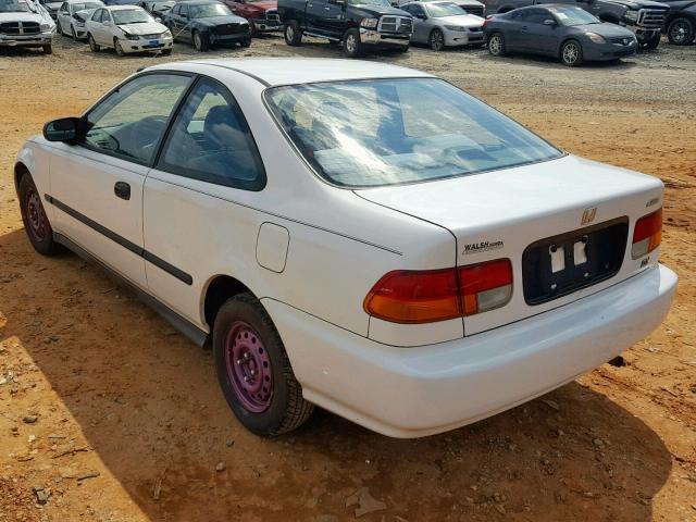 1HGEJ6229TL067673 - 1996 HONDA CIVIC DX WHITE photo 3