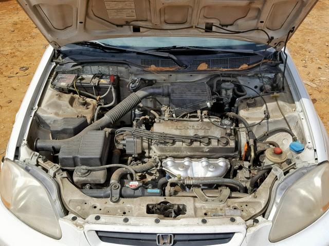 1HGEJ6229TL067673 - 1996 HONDA CIVIC DX WHITE photo 7