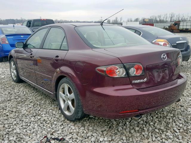 1YVHP80C575M46661 - 2007 MAZDA 6 MAROON photo 3