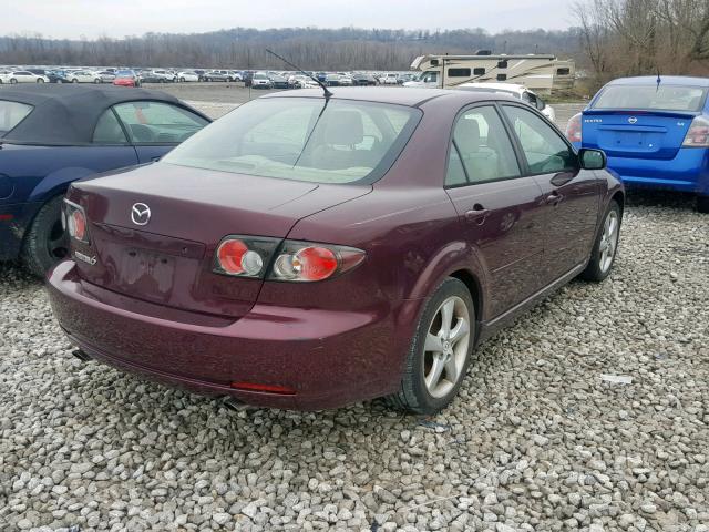 1YVHP80C575M46661 - 2007 MAZDA 6 MAROON photo 4