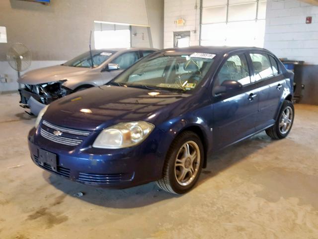 1G1AL58F387228183 - 2008 CHEVROLET COBALT LT BLUE photo 2