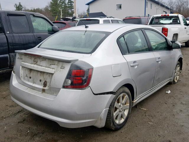 3N1AB6APXCL779186 - 2012 NISSAN SENTRA 2.0 SILVER photo 4