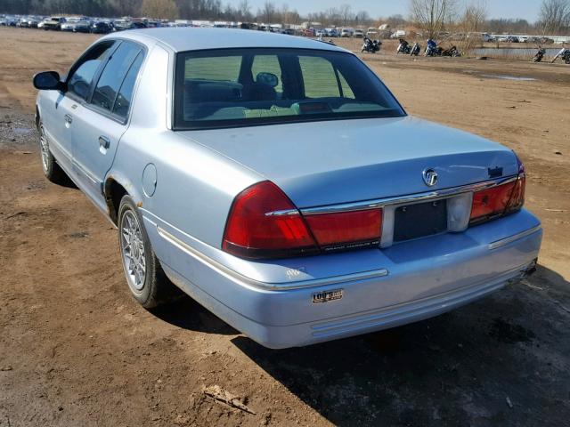 2MEFM74W3XX665104 - 1999 MERCURY GRAND MARQ BLUE photo 3