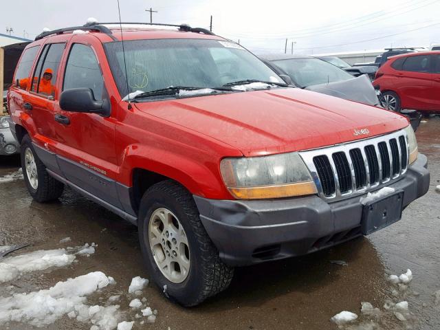 1J4GW48S01C549136 - 2001 JEEP GRAND CHER RED photo 1