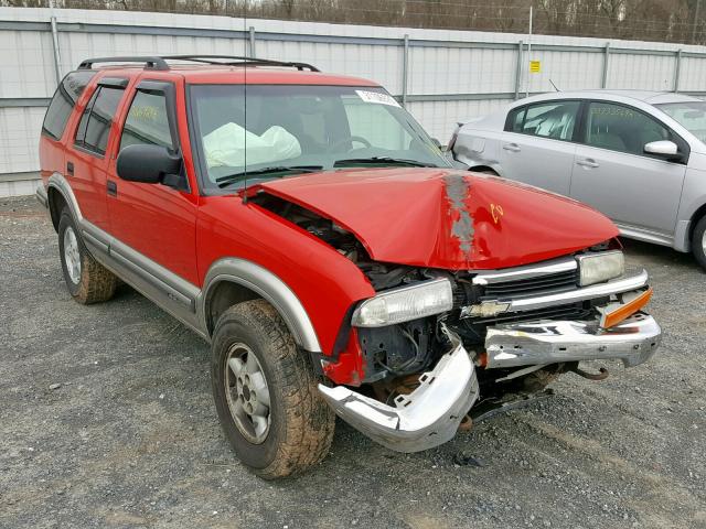 1GNDT13W2X2149854 - 1999 CHEVROLET BLAZER RED photo 1