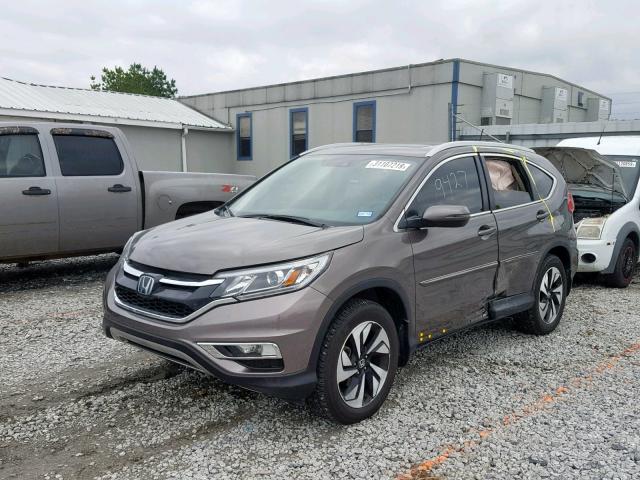 5J6RM4H93GL105558 - 2016 HONDA CR-V TOURI GRAY photo 2