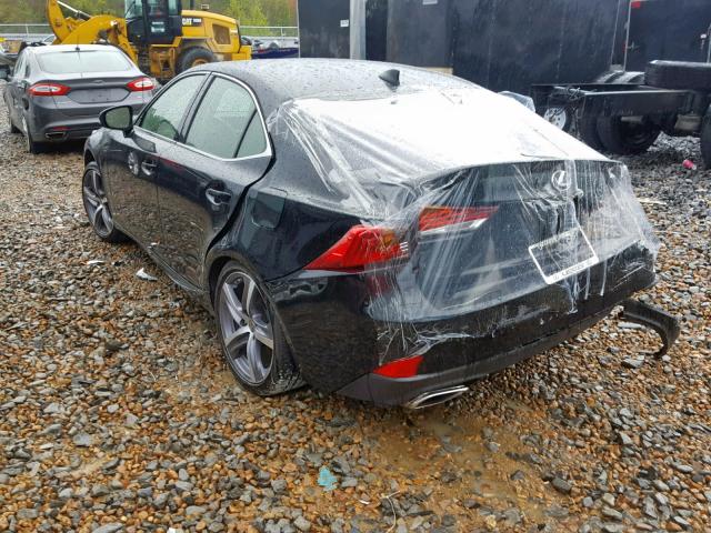 JTHBA1D24J5072488 - 2018 LEXUS IS 300 BLACK photo 3