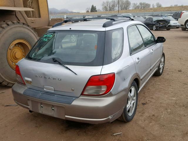 JF1GG68573H808578 - 2003 SUBARU IMPREZA OU SILVER photo 4