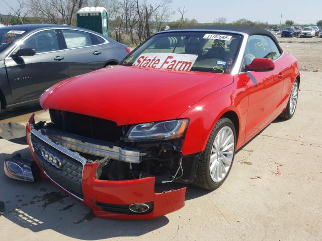 WAULFAFHXCN004057 - 2012 AUDI A5 PREMIUM RED photo 2