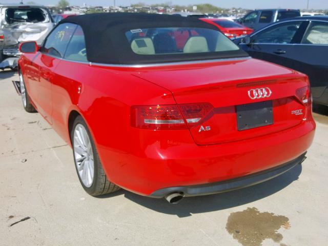 WAULFAFHXCN004057 - 2012 AUDI A5 PREMIUM RED photo 3