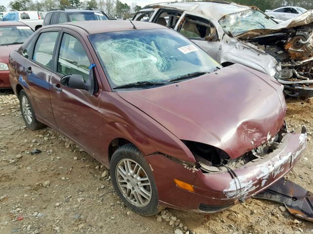 1FAHP34N37W171490 - 2007 FORD FOCUS ZX4 MAROON photo 1