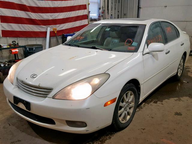 JTHBF30G035041689 - 2003 LEXUS ES 300 WHITE photo 2