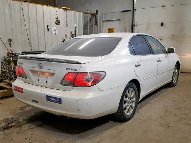 JTHBF30G035041689 - 2003 LEXUS ES 300 WHITE photo 4