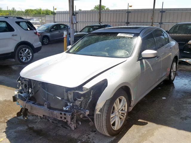 JN1CV6APXBM300009 - 2011 INFINITI G37 BASE SILVER photo 2