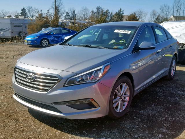 5NPE24AA0FH118172 - 2015 HYUNDAI SONATA ECO SILVER photo 2