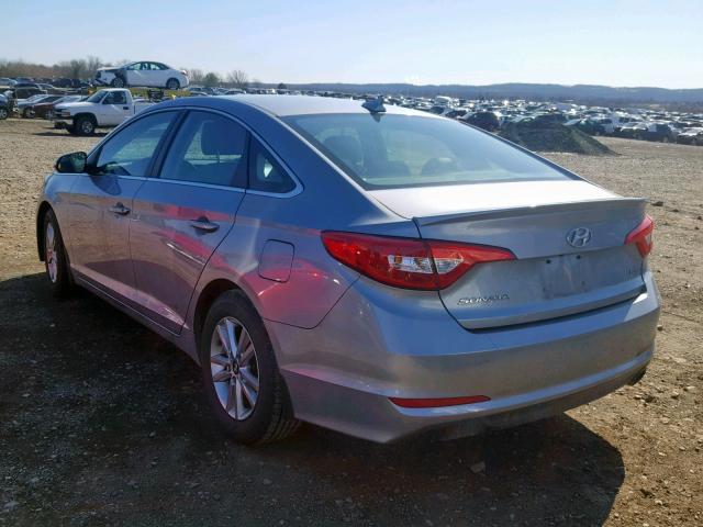 5NPE24AA0FH118172 - 2015 HYUNDAI SONATA ECO SILVER photo 3