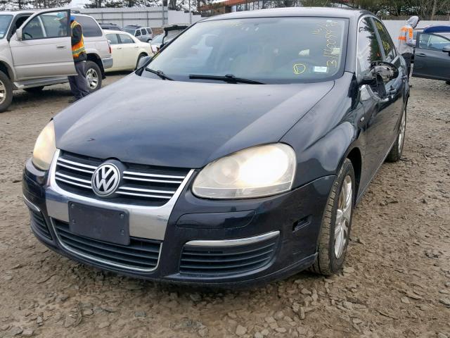 3VWEF71K77M179624 - 2007 VOLKSWAGEN JETTA WOLF BLACK photo 2