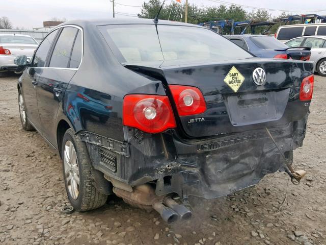 3VWEF71K77M179624 - 2007 VOLKSWAGEN JETTA WOLF BLACK photo 3