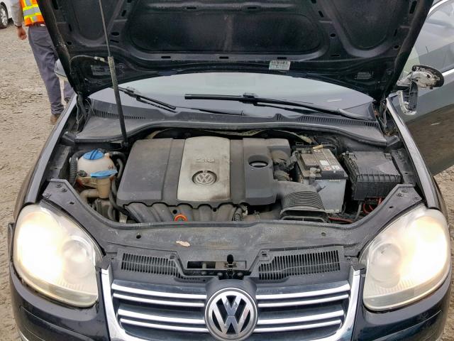 3VWEF71K77M179624 - 2007 VOLKSWAGEN JETTA WOLF BLACK photo 7