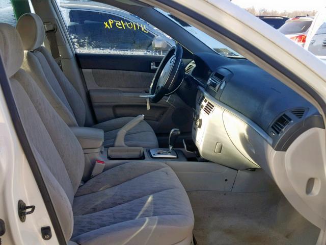 KMHET46C36A079815 - 2006 HYUNDAI SONATA GL WHITE photo 5