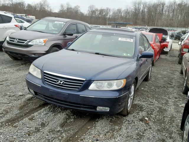 KMHFC46FX6A038564 - 2006 HYUNDAI AZERA SE BLUE photo 2