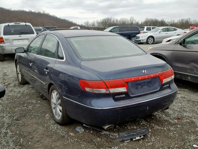 KMHFC46FX6A038564 - 2006 HYUNDAI AZERA SE BLUE photo 3